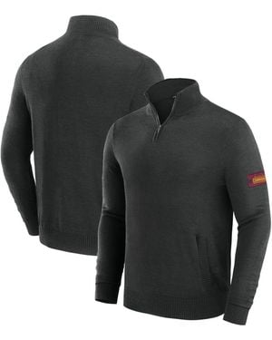 J. Palmer Washington Commanders Franchise Quarter-zip Sweater - Black