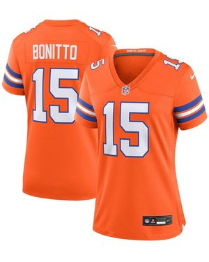 Nike Nik Bonitto Denver Broncos Alternate 2 Mile High Collection 1977 Throwback Game Jersey - Orange