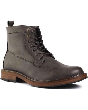 V.GAN LONDON Arame Almond-toe Aquatic-print Ankle Boots - Brown
