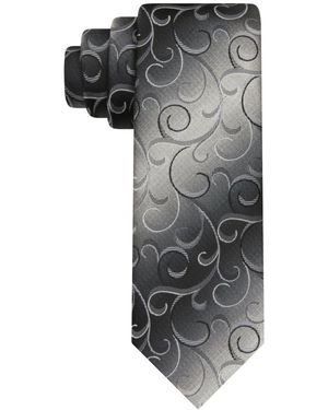 Van Heusen Shadow Paisley Tie - Gray