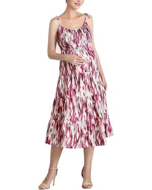 Kimi + Kai Kimi + Kai Maternity Adia Fit And Flare Dress - Red