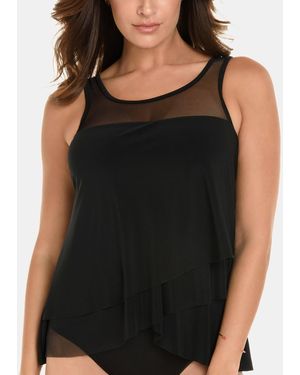 Miraclesuit Dd Cup Illusionist Mirage Tankini Top - Black