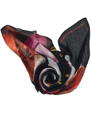 Desigual Printed Flower Scarf - Red