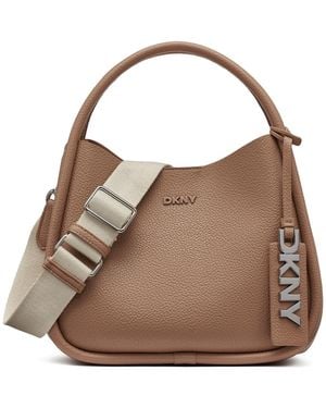 DKNY Capri Small Hobo Handbag - Brown
