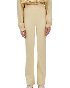 Pcfg Cotton Blend Flare Yoga Pants - Natural