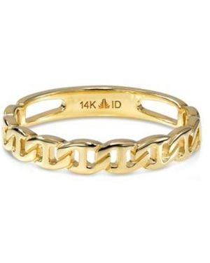 DEVATA Mariner Anchor Ring In 14k Size 7 Approx. 2.1 Grams - Metallic