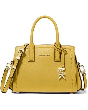 Michael Kors Laila Extra- Small Leather Crossbody - Yellow