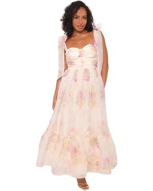 Petal & Pup Floret Midi Dress - Pink
