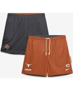 Nike Kevin Durant /gray Texas Longhorns Courtside Reversible Dri-fit Shorts - Multicolor