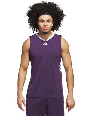 adidas Bball Logo Graphic Tank Top - Purple