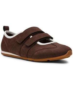 Dolce Vita Fabion Round Toe Ballet Sneakers - Brown
