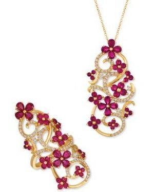 Le Vian Passion Diamond Pendant Necklace Ring Collection In 14k Gold - Red