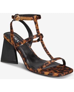 SMASH Shoes Brielle Block Heel Dress Sandals - Brown