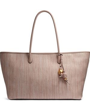 Donna Karan Weekend Woven Large Tote Bag - Brown
