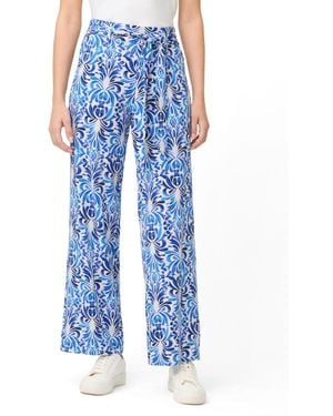 Olsen Ornamental Pull-on Pant - Blue