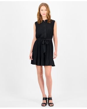 Sam Edelman Sleeveless Collared Sheath Dress - Black