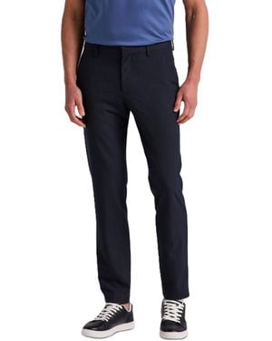 Perry Ellis Regular-fit Plainweave Stretch Pant - Blue