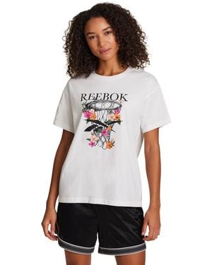 Reebok Basketball Hoop Graphic T-shirt - White