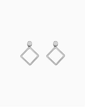 Bearfruit Jewelry Geometric Statement Earring Jackets - White