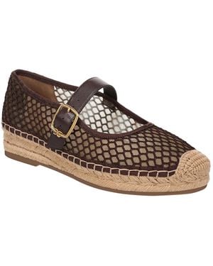 Sam Edelman Mackie Mary Jane Espadrille Flats - Brown