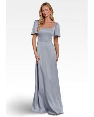 Maids To Measure Clemmie Satin Bridesmaid Dress - White