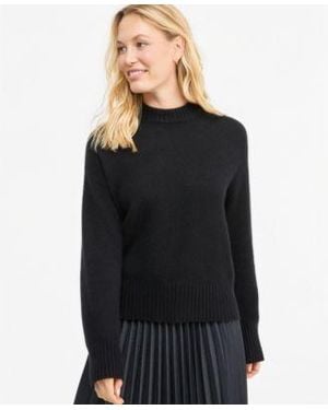 Charter Club 100 Cashmere Relaxed Crewneck Sweater Macys Exclusive - Black