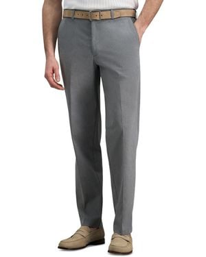 Haggar Iron Free Premium Khaki Classic-fit Flat-front Pant - Gray