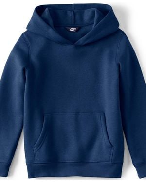 Lands' End Girls Fleece Hooded Sweatshirt - Blue