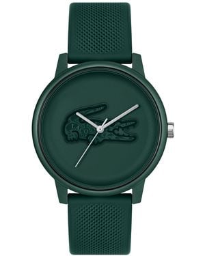 Lacoste Quartz Sport L.12.12 Move Silicone Strap Watch 42mm - Green