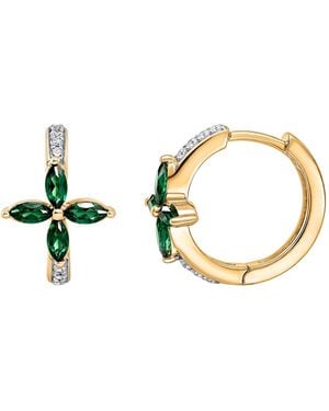 Macy's Lab-grown Emerald (1/2 Ct. T.w. - Metallic