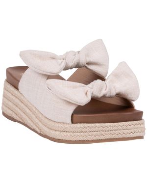 Gc Shoes Cosmos Double Bow Espadrille Wedge Sandals - Pink