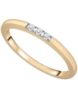 Wrapped in Love Diamond 3-stone Ring (1/20 Ct. T.w. - Metallic
