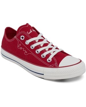 Converse Chuck Taylor All Star Valentine's Day Low Top Casual Sneakers From Finish Line - Red