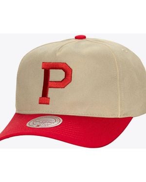 Mitchell & Ness Philadelphia Phillies Retro Roots Deadstock Cooperstown Snapback Hat - Red