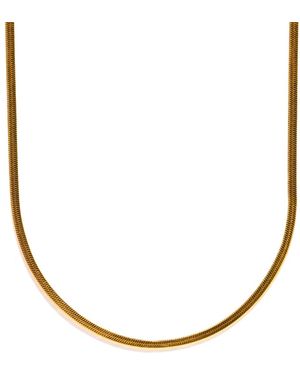 Girls Crew Monaco Snake Plated Chain Necklace - Metallic