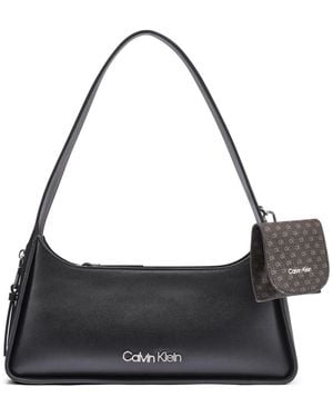 Calvin Klein Kyren Medium Shoulder Handbag - Black