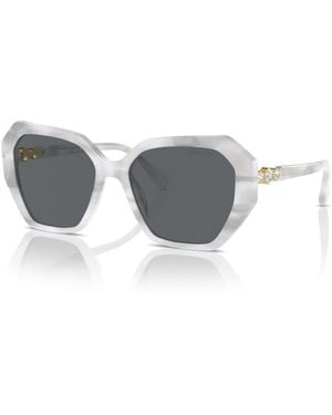 Swarovski Geometric Sunglasses - Gray