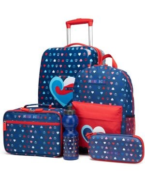Nautica Kids Adventure 5-piece Back To School Carry-on luggage Set - Blue