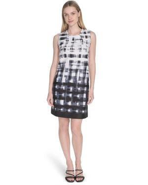 Calvin Klein Sleeveless Sheath Dress - White