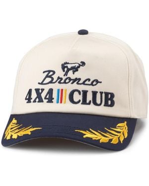 American Needle Natural Bronco Club Captain Adjustable Hat - White