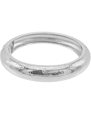 Adornia Texturized Bangle - Metallic