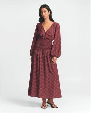 ST MRLO May Gather Dress - Red