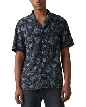 Levi's Relaxed-fit Camp Collar Shirt - Black