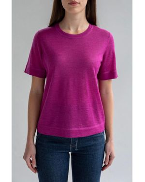 SSKEIN 's Crew Neck Sweater Tee - Purple