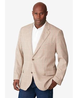 Kingsize Big & Tall 2-button Classic Blazer - Natural