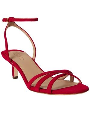 Ralph Lauren Kendyl Stiletto Heel Sandals - Red
