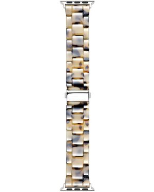 The Posh Tech Claire Resin Link Band For Apple Watch - Metallic