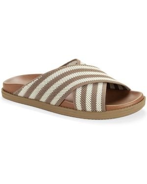 Style & Co. Roryy Knit X-band Footbed Sandals - Brown