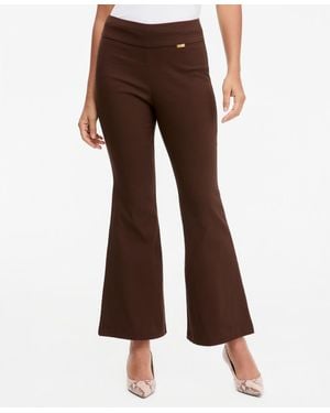 INC International Concepts Flared-leg Pull-on Pants - Brown