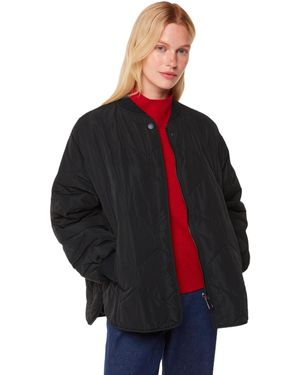 Whistles Ida Short Quilted Coat - Black